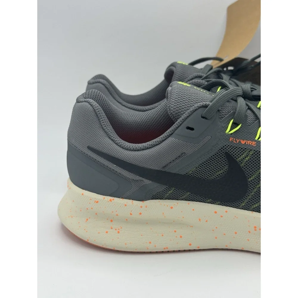 Nike Run Swift 3 Mens Running Shoes Iron Grey-Orange HV5226-068 Size 11